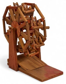 Oaxacan Folk Art Wooden Ferris Wheel