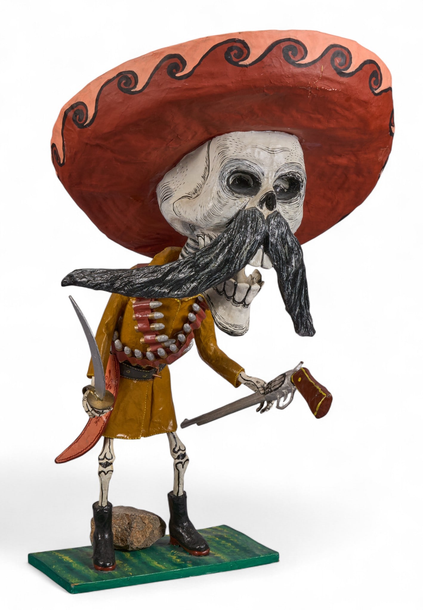 Felipe Linares, Emiliano Zapata Papier-Mache Sculpture mmm (1 of 5)