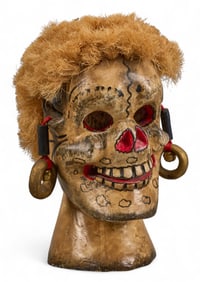 Mexican Folk Art Papier Mache Calavera