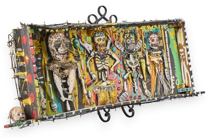 Folk Art Calaveras Installation