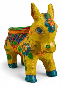 Papier Mache Donkey Bowl