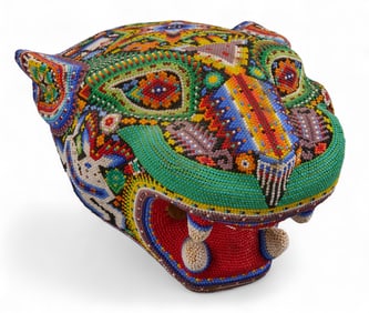 Huichol Jaguar Head