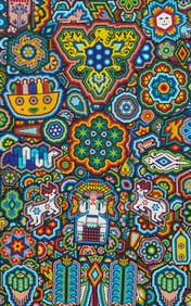 Huichol Beaded Artwork, Deer Spirit