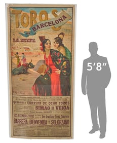 1931 Spanish Bullfighting Poster, Ortega Valencia