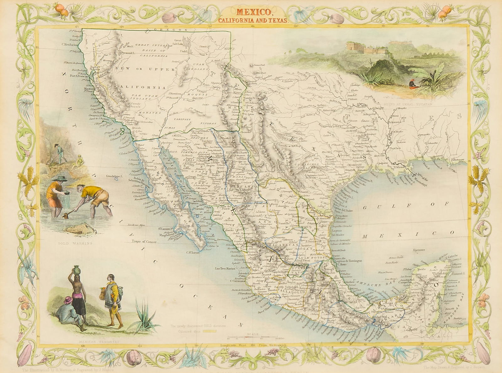Ca. 1850 Map of Mexico (1 of 5)
