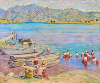 Humberto Garavito, View of Lake Atitlan