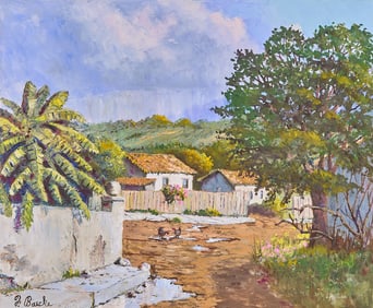 Florent Baecke, Spanish Village Scene