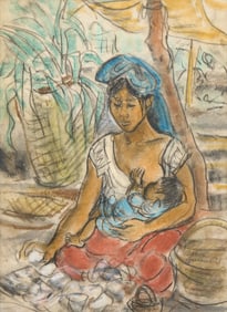 Marion Greenwood, Nursing Mother, ca. 1930