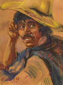 Raymond Everett, Mexican Portrait, 1937