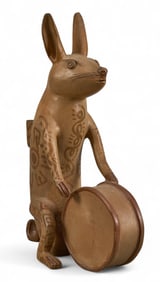 Mexican Folk Art Rabbit Candle Holder