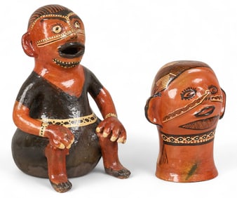 (2) Indigenous Sculptures