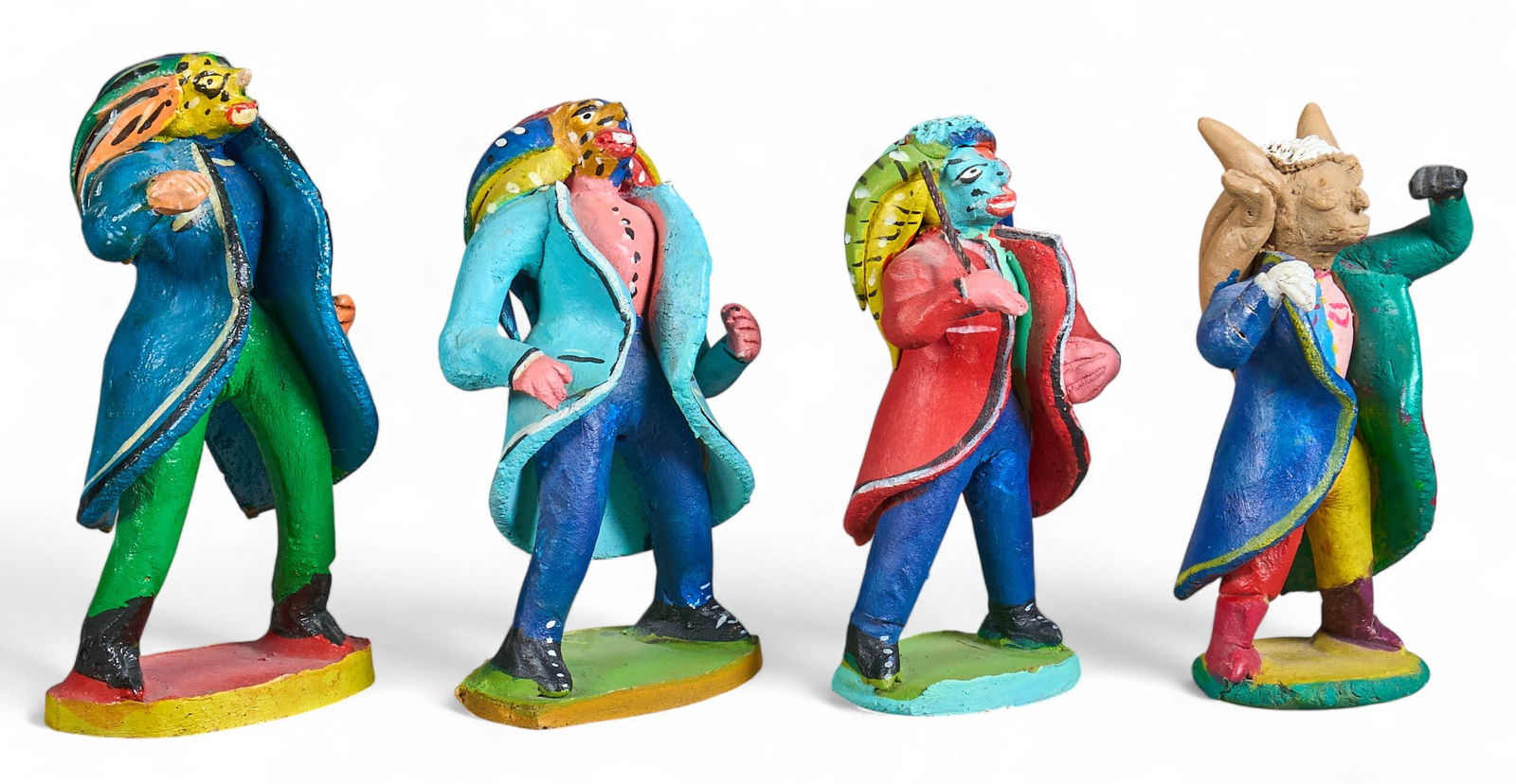 (4) Mexican Warrior Figures (1 of 6)