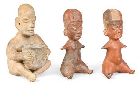 (3) Mexican Pottery Figures