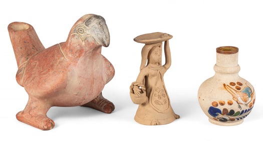 (3) Mixed Mexican Ceramics