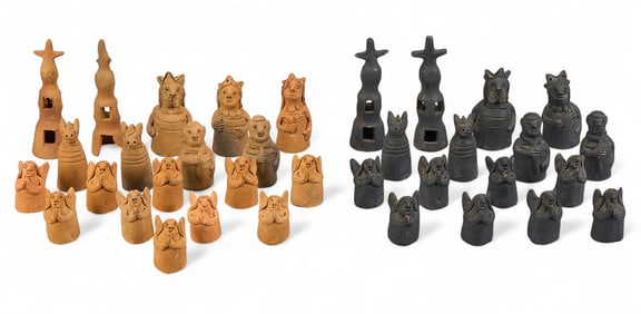 Mexican Folk Art Chess Set