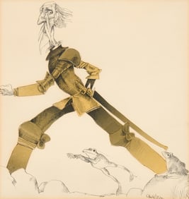 Don Quixote with Frogs