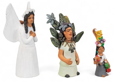 (3) Aguilar Folk Art Figures