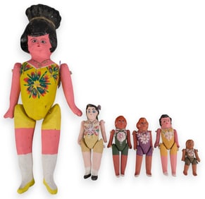 (6) Lupita Mexican Folk Art Dolls