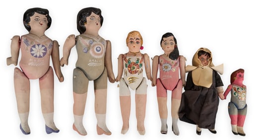 (6) Lupita Mexican Folk Art Dolls