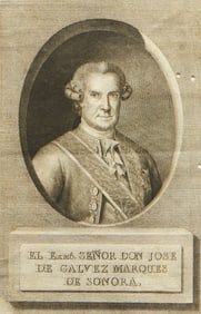 Antique Engraving, Don Jose de Galvez