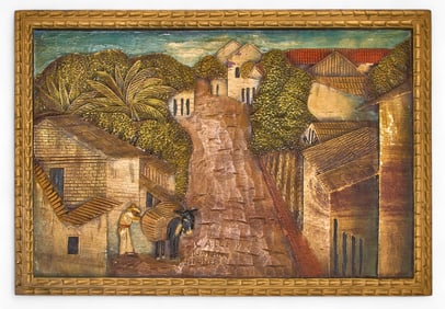 Calle de Urupan Wooden Bas-Relief