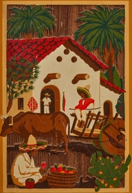 Vintage Mexican Bas-Relief