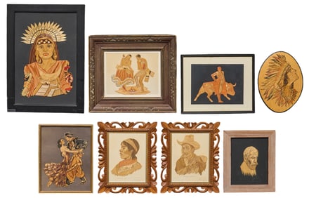 (8) Mexican Popotillio Mosaics