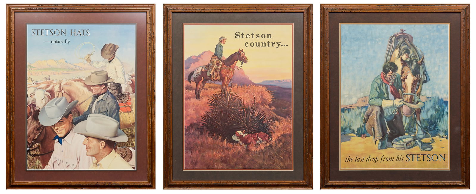 (3) Stetson Advertising Art Prints (1 of 12)