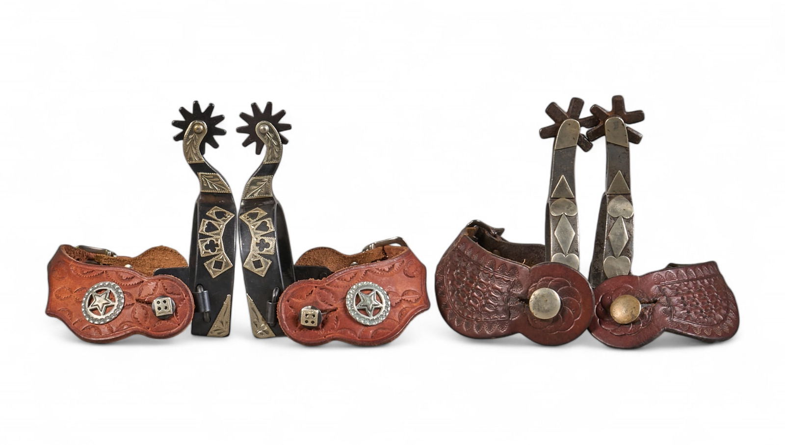 (2) Pairs of Cowboy Spurs (1 of 7)