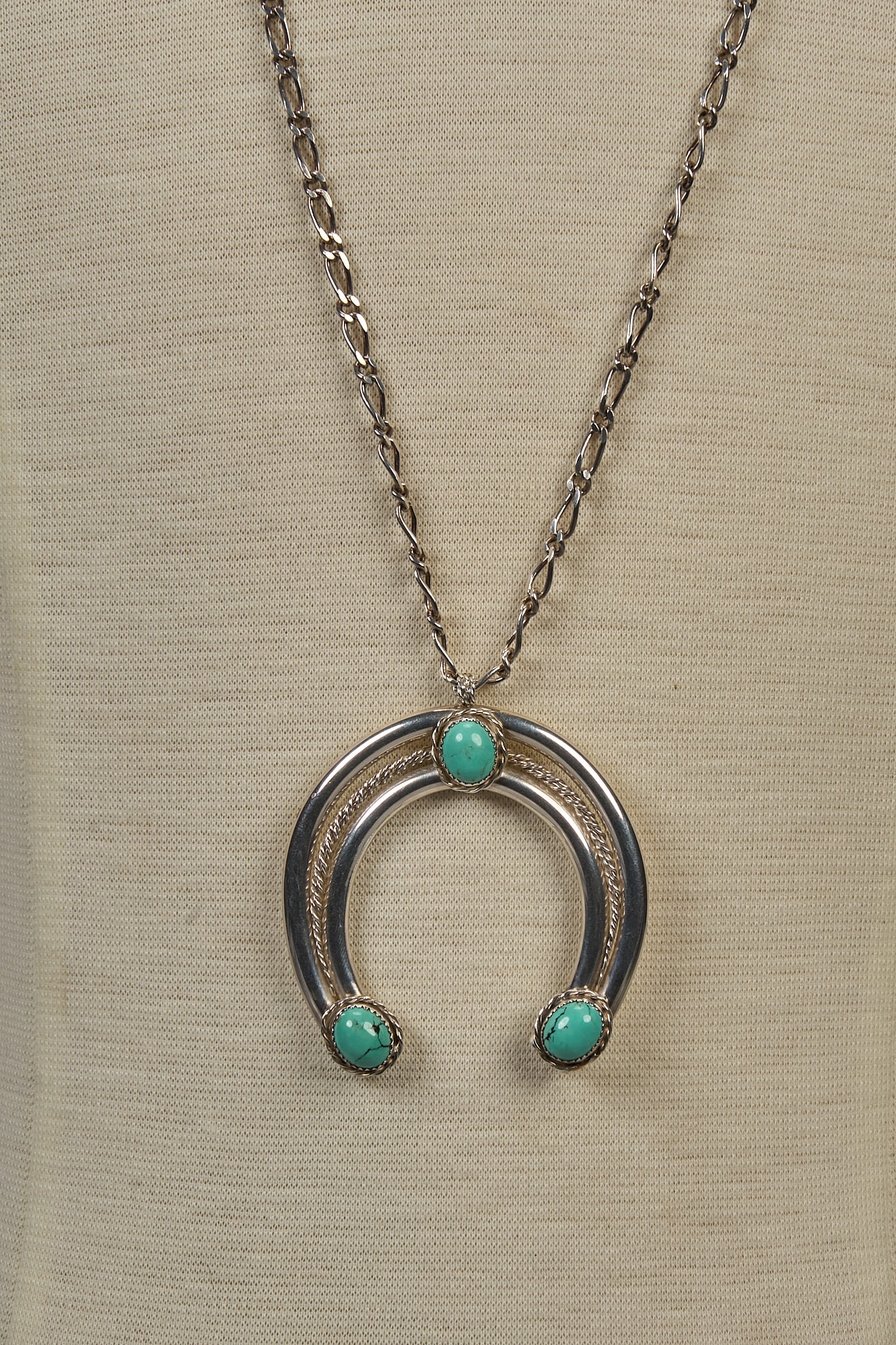 Sterling & Turquoise Naja Necklace (1 of 5)