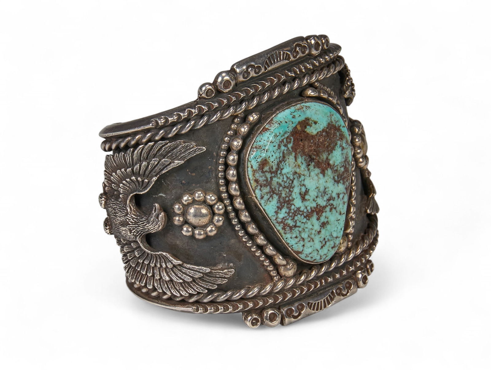 Substantial Turquoise Eagle Cuff (1 of 4)