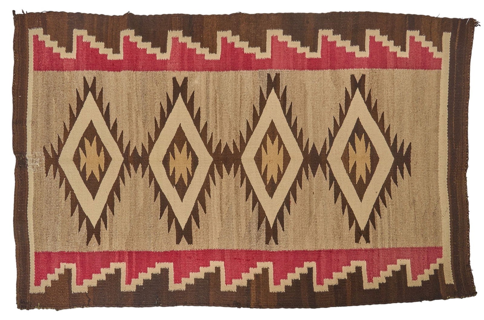 Navajo Klagetoh Style Dazzler Rug, 4 ft. 1 in. x 2 ft. 7 in. (1 of 4)