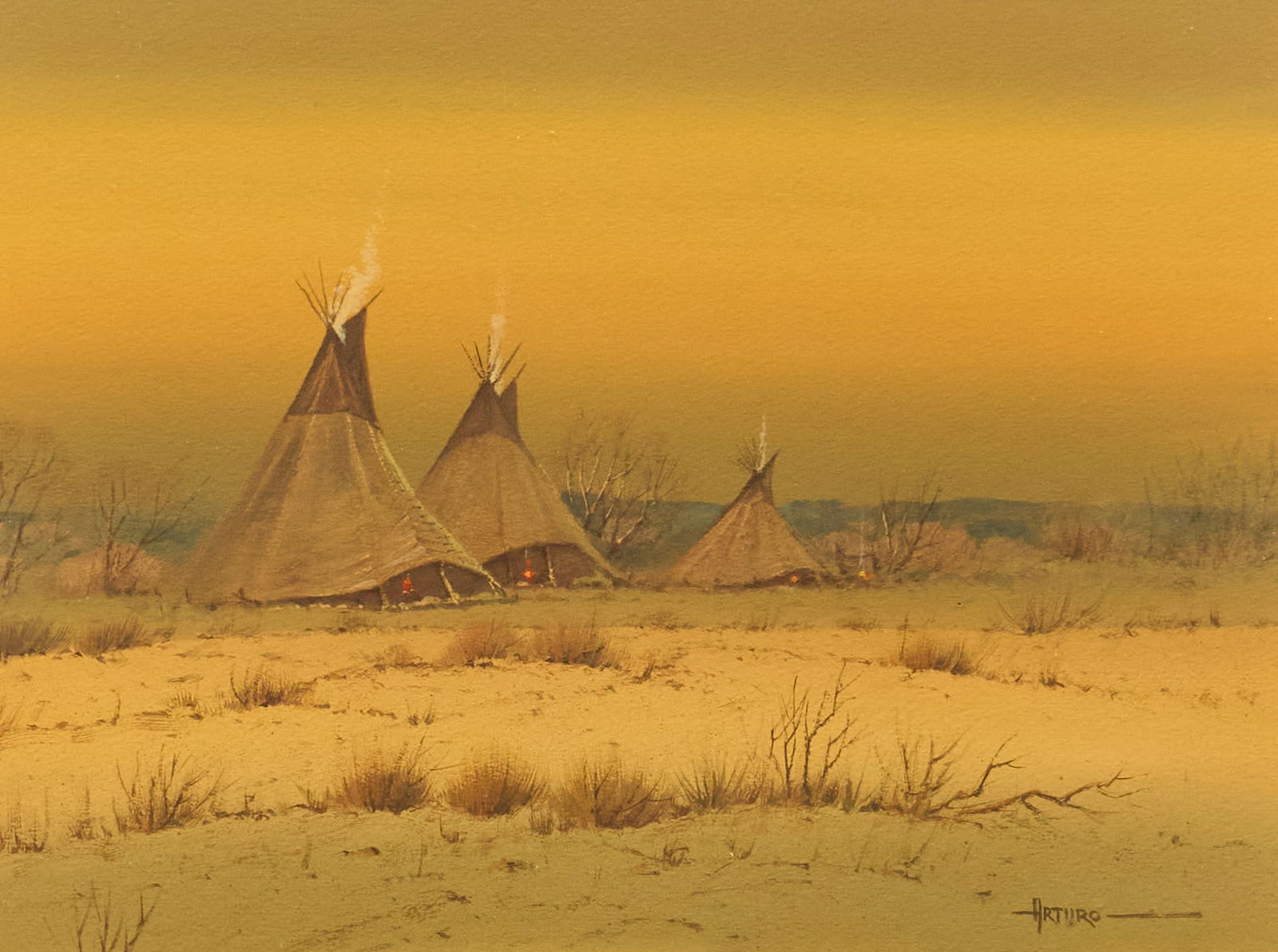 Arturo Mercado, Teepee Encampment (1 of 4)