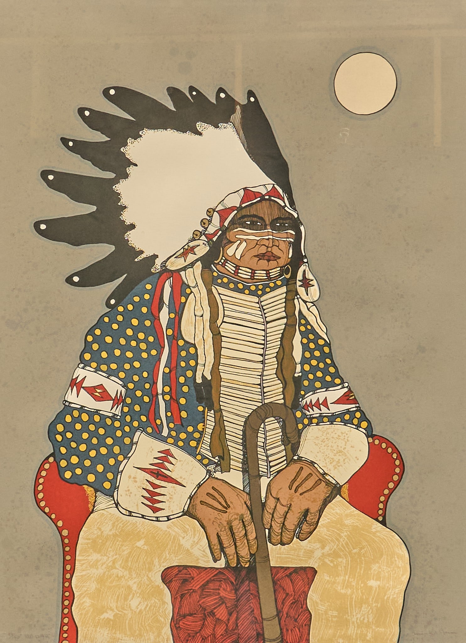 Kevin Red Star, "Red Chair" (1 of 4)