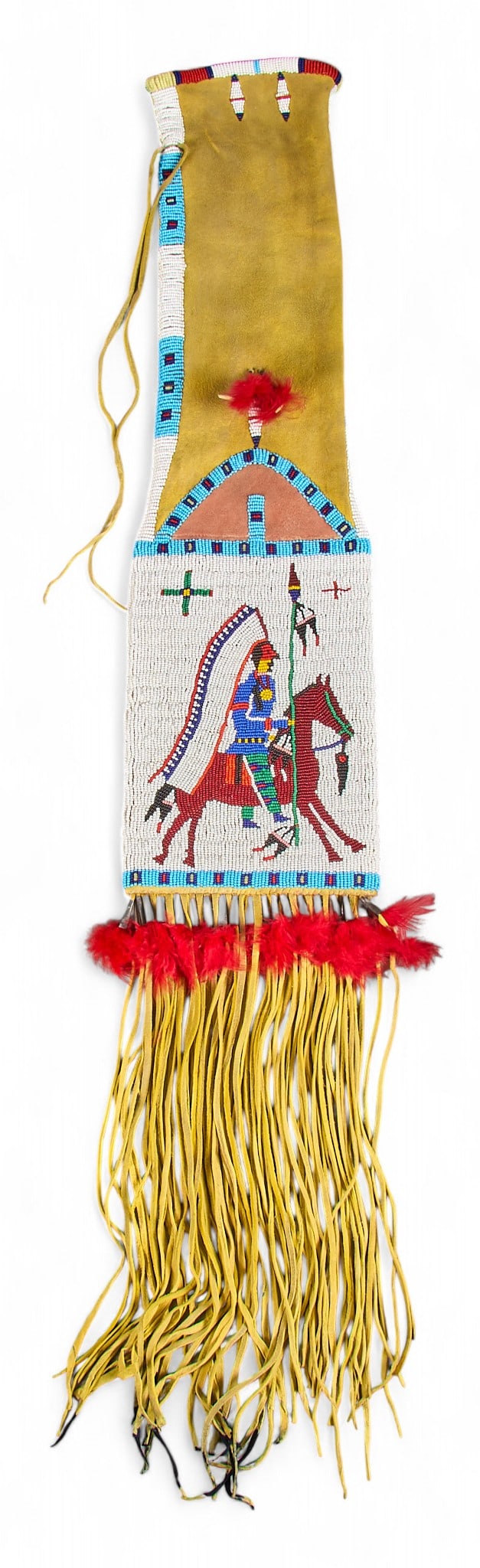 Fringed Beaded Pipe Bag (1 of 5)