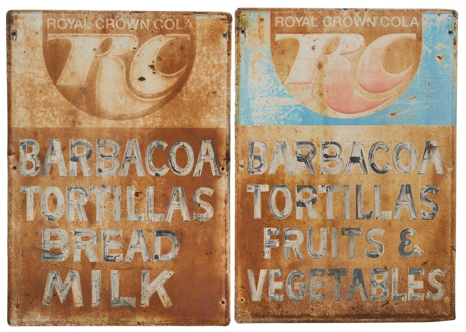 Pair of Metal Menu Signs (1 of 3)