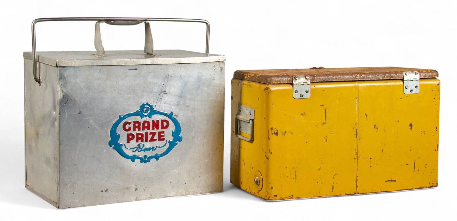 (2) 1950s Grand Prize Beer Ice Chests (1 of 8)