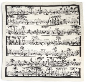 Hermes L'Ombre des Boulevards Cashmere Scarf