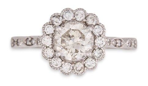 Platinum Diamond 1ct Ring