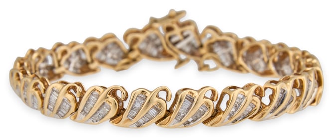 14K Diamond Tennis Bracelet