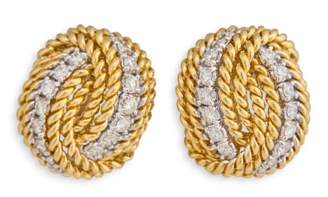David Yurman 18K Diamond Earrings