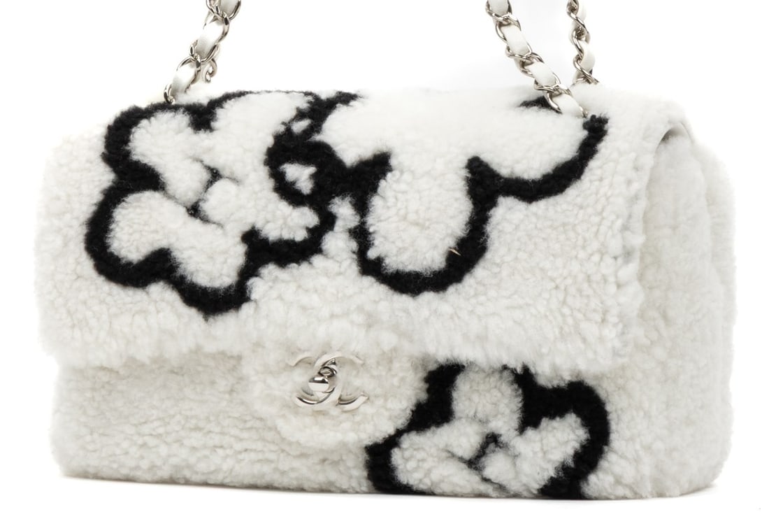 Chanel Rare Shearling Single Flap Jumbo Shoulder Bag (1 of 12)