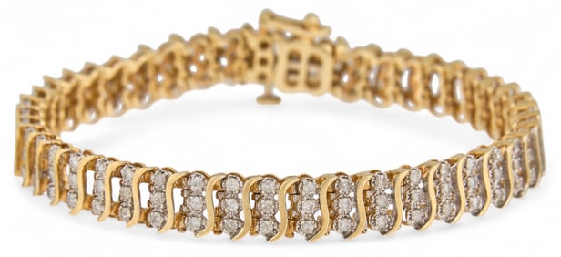 14K Diamond Tennis Bracelet