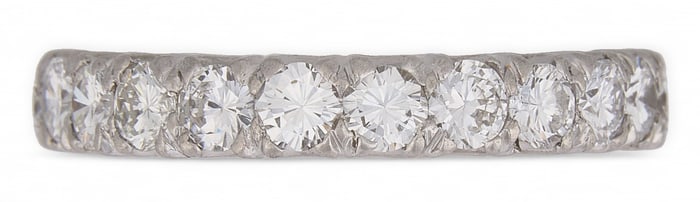 Pave Diamond Wedding Band