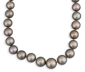 Tahitian Pearl & 18K Gold Necklace
