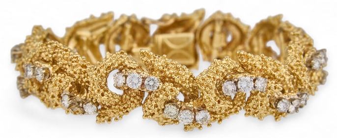 18K Freeform Diamond Bracelet