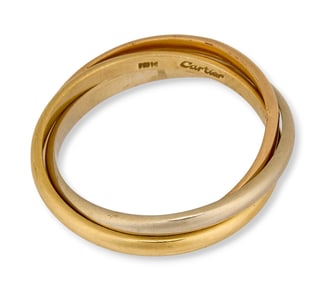 18K Cartier Tri-Color Ring