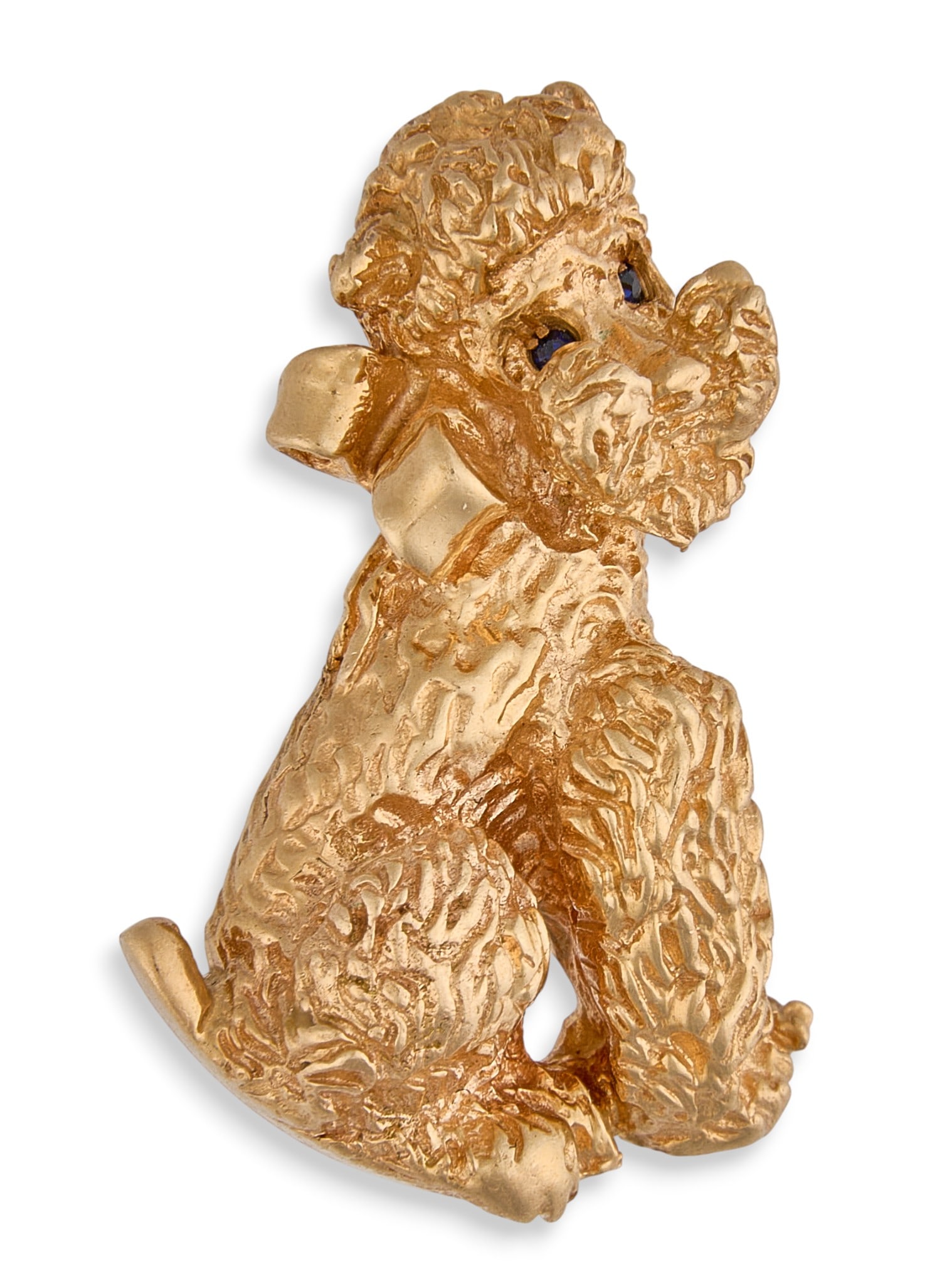 Vintage William Ruser 14K Gold Poodle Pin (1 of 5)