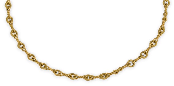 Tiffany & Co. 18k Gold Twisted Rope Necklace