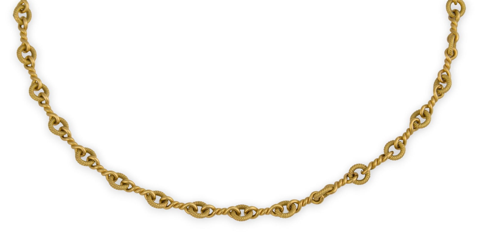 Tiffany & Co. 18k Gold Twisted Rope Necklace (1 of 5)